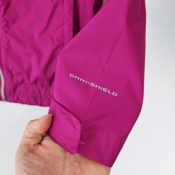 Columbia Jacket Womens Small Pink Switchback II Omni Shield Hooded Windbreaker - Picture 3 of 13